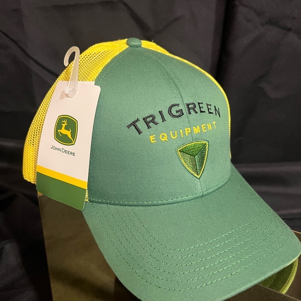 John Deere TriGreen Equipment Green and Yellow Cap NWT